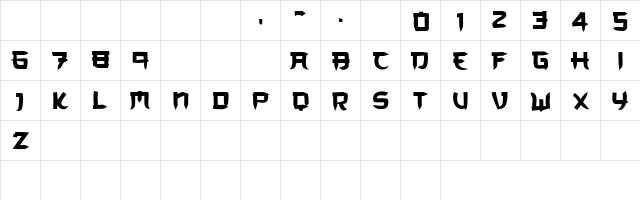 CF Le dernier Empereur Personal Regular font glyphpreview