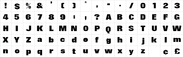 Surin Display SSi Regular font glyphpreview