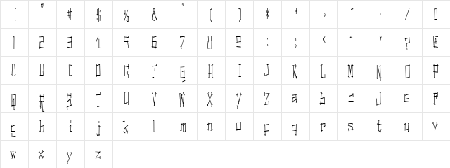 Switching and Effects Regular font glyphpreview