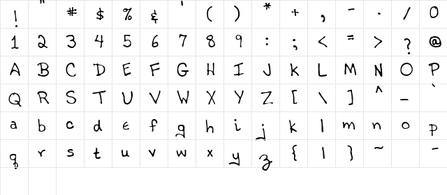 Toby Regular font glyphpreview