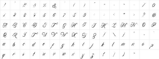 Forth Smith DEMO Regular font glyphpreview