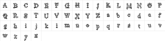 Vtks Black Label Regular font glyphpreview