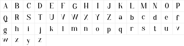 Qiba Serif FREE Regular font glyphpreview