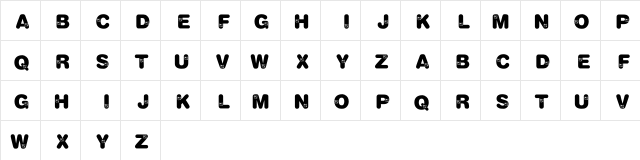 KR Artist Regular font glyphpreview