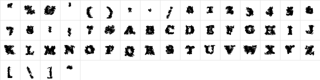 Stolen Llama Regular font glyphpreview