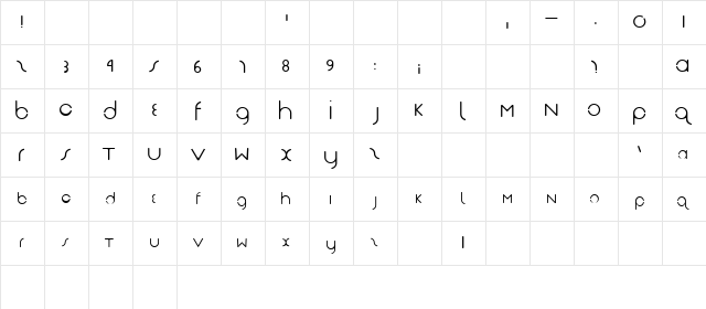 Smoke Regular font glyphpreview