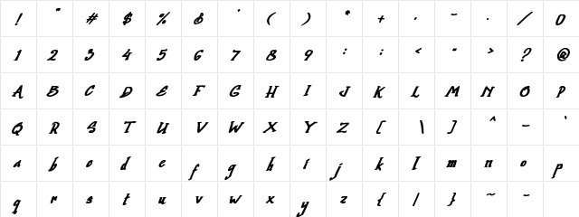 Quick Divine Regular font glyphpreview