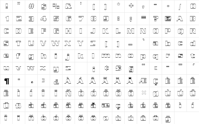 SerpentineDBolOu1 Regular font glyphpreview