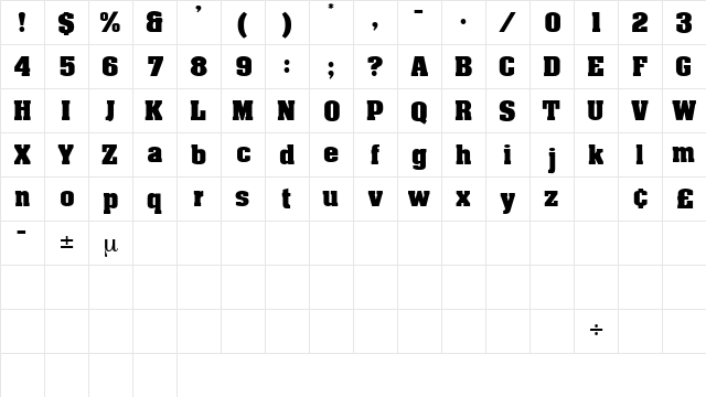 EuphemiaDisplaySSK Regular font glyphpreview