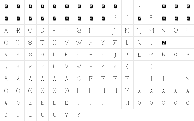Secret Darling Personal Use Regular font glyphpreview