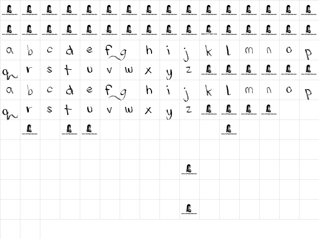 Monday Blues Regular font glyphpreview