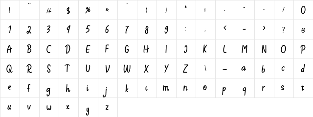 Stay Hungry Regular font glyphpreview