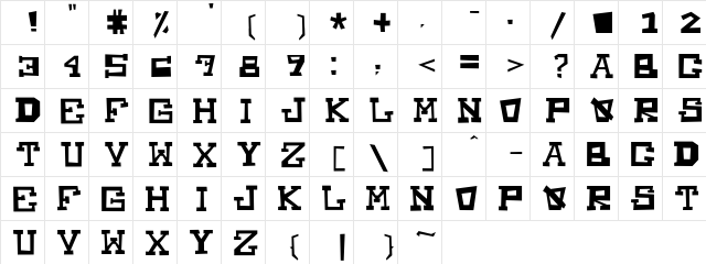 Mucho_Power Regular font glyphpreview