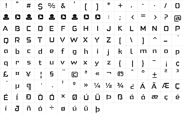 Felona st Med Regular font glyphpreview