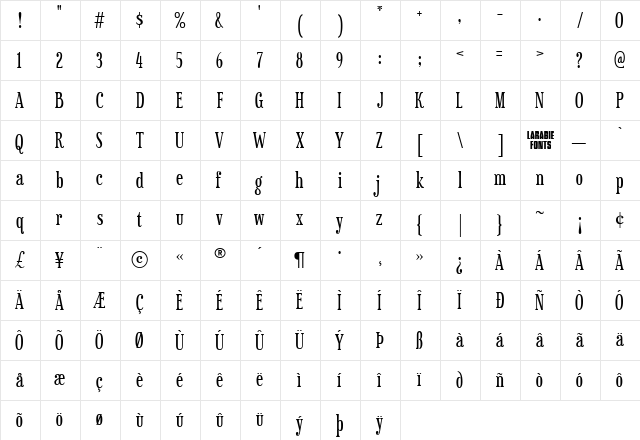 Euphorigenic S Regular font glyphpreview