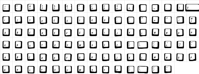 Strokes Regular font glyphpreview