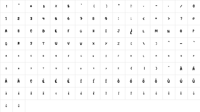 Serta 1 font glyphpreview