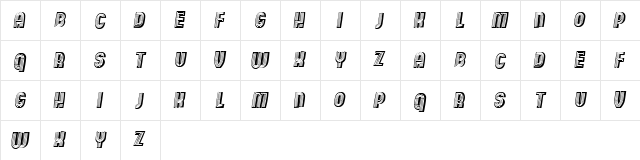 Wooden Planks Italic font glyphpreview