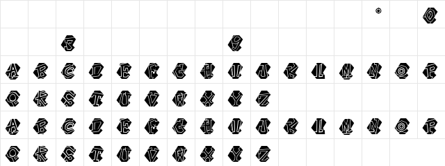 Disco Penta Regular font glyphpreview