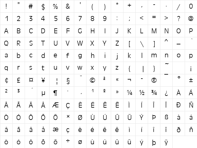 AntiqueOliTLig Regular font glyphpreview