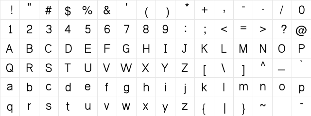 Kh Kangrey Regular font glyphpreview