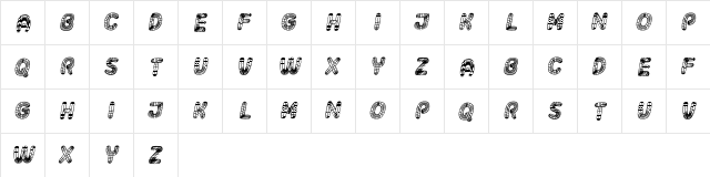 Surfaces Italic font glyphpreview