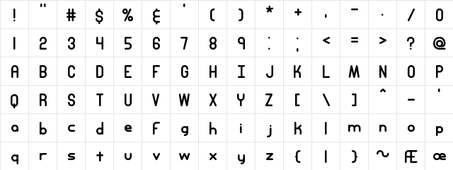 Entangled Plain BRK Normal font glyphpreview