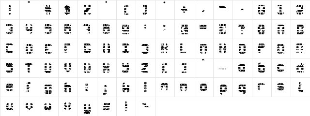 Rubber Wear Regular font glyphpreview