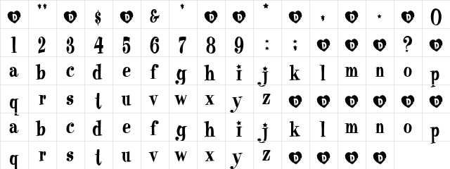 Fuzzbox Regular font glyphpreview