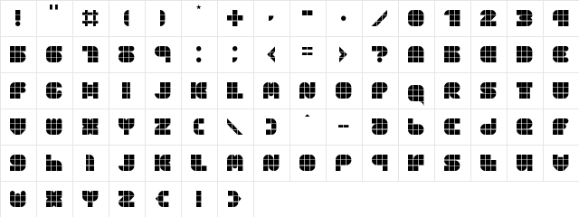 OPN DunPeel Heat Regular font glyphpreview