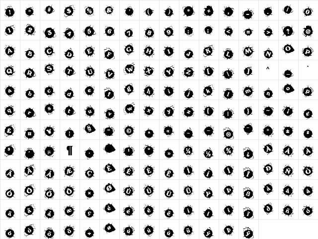 Franja Becker Normal font glyphpreview