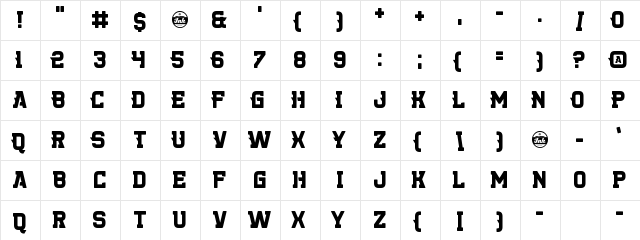 Killer College Regular font glyphpreview