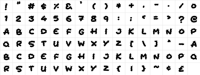 Cactus Cuties Regular font glyphpreview