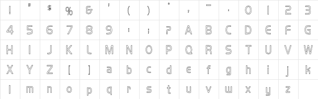 Koshgarian-LighHC Regular font glyphpreview