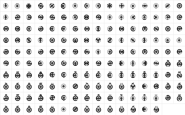 Nucleus BRK Normal font glyphpreview