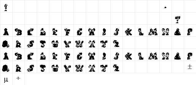 Carols Regular font glyphpreview