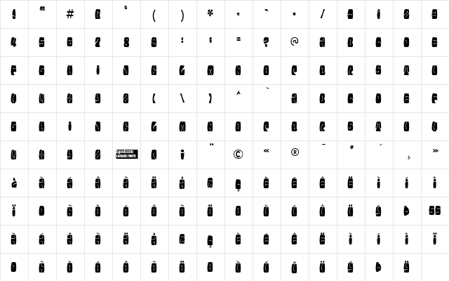 Electorate Boogaloo Regular font glyphpreview