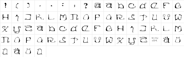 Eisregen Regular font glyphpreview