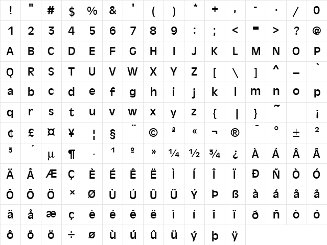 Antique Olive Regular font glyphpreview