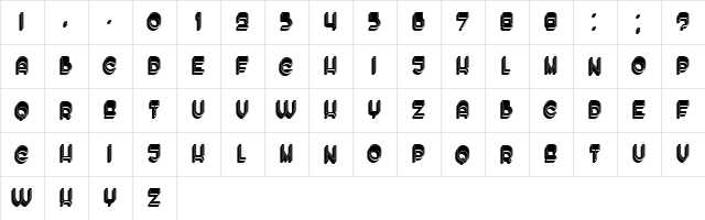 Enough Filled Regular font glyphpreview