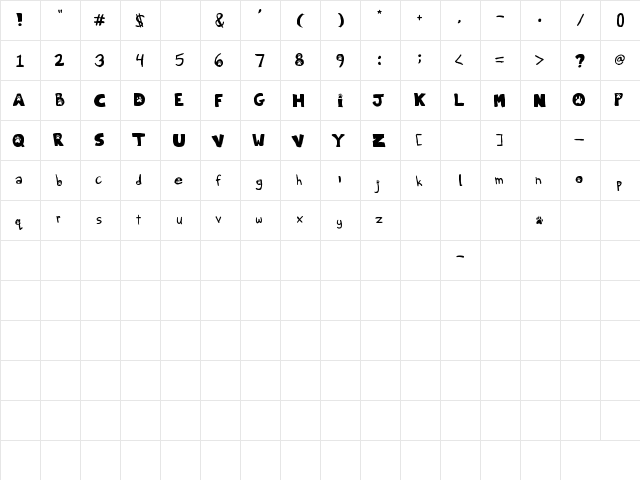 Soundtrack Howl Regular font glyphpreview