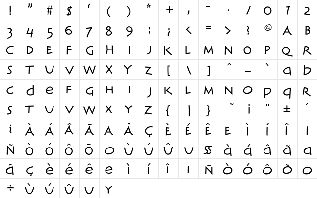 AIClassicIngeniousBold Bold font glyphpreview