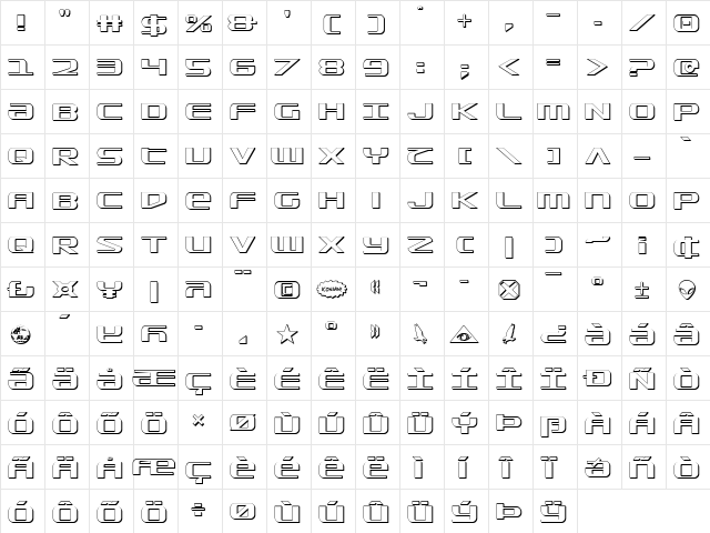 SDF 3D 3D font glyphpreview