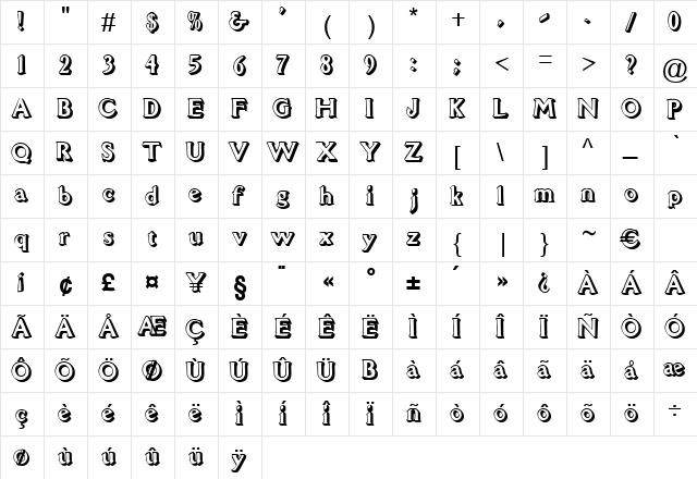 Triathlon Regular font glyphpreview