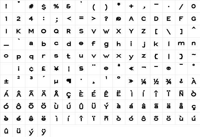 Charger Hemi font glyphpreview