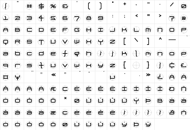 FutureKill Bold font glyphpreview