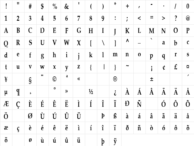 Southbound 9 Regular font glyphpreview