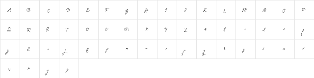 BrightnesSignature Light font glyphpreview