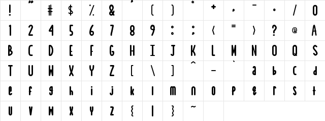 Sea Salt Regular font glyphpreview