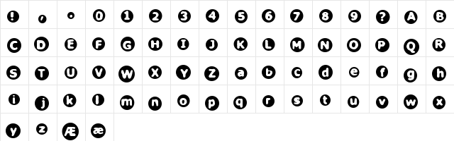 Circulate BRK Regular font glyphpreview